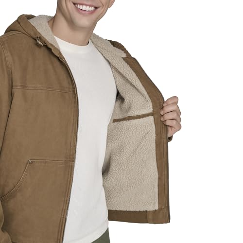 Image of Levi's Men's Workwear Cotton Canvas Hooded Bomber Jacket