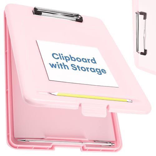 Flybold Pink Clipboard with Storage - Smooth, Sturdy and Durable ...