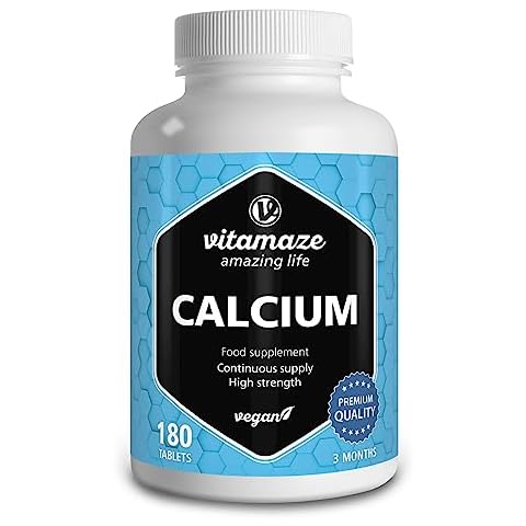 Vitamaze High Strength Calcium Tablets - 180 Tablets Cover