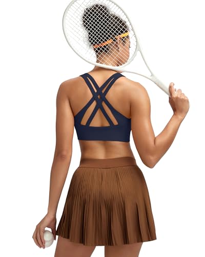 Image of RUNNING GIRL Sports Bra for Women High Support, Criss-Cross Back Padded Strappy Sports Bras Yoga Bra with Removable Cups