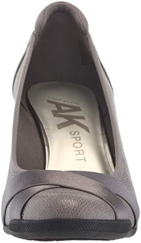 Anne Klein Women's Timeout Wedge Heel Pump, Pewter, 7.5 M US | Image 1