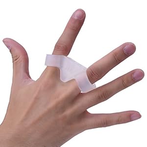 OUKENS Basketball Shooting Aid, 2.1cm Diameter Basketball 3 Point Shooting Trainer Finger Training Aid Equipment Shoot Lock for Improving Shot and Form(L-Transparent for Height Over 185cm) product image