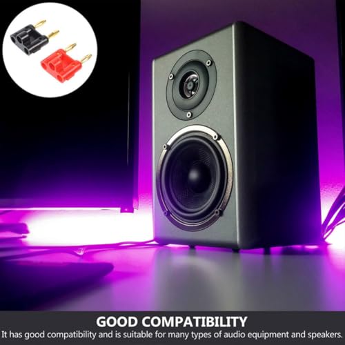 Conectores banana para altavoz con diseño de doble punta y tornillo 4