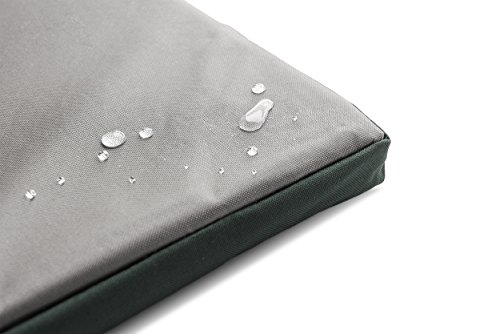 Furhaven Water-Resistant Dog Bed for Large/Medium Dogs w/ Removable Washable Cover, Perfect for Crates & Kennels, For Dogs Up to 70 lbs - Two-Tone Reversible Crate Pad - Green/Gray, Large by Furhaven - Image 4