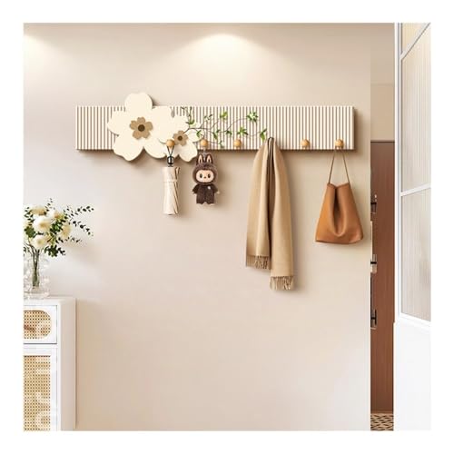 Porte-manteau mural beige pour optimiser le rangement des petits espaces - 7