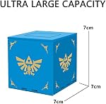 doepeBAE Game Card Case Compatible with Nintendo Switch,Extra Large Capacity Switch Game Case,Upgraded 41 Slots Switch Game Card Storage Box,Press to Unfold Fun Switch Card Case (Z Blue)