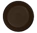 Creative Converting Touch of Color 20 Count Plastic Dinner Plates, Chocolate Brown