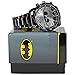 Accutime DC Comics Batman Pin Stripe Watch with Metal Band