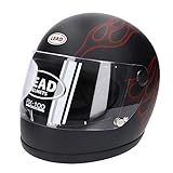 【LEAD/リード工業】RX-100R フルフェイスヘルメット [ブラック×レッド/FREEサイズ]