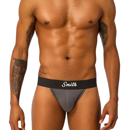 Custom Mens Elastic Thong, Personalized Seamless ＆ Stylish Cotton Stretch Panties, Comfortable ＆ Soft G-String3