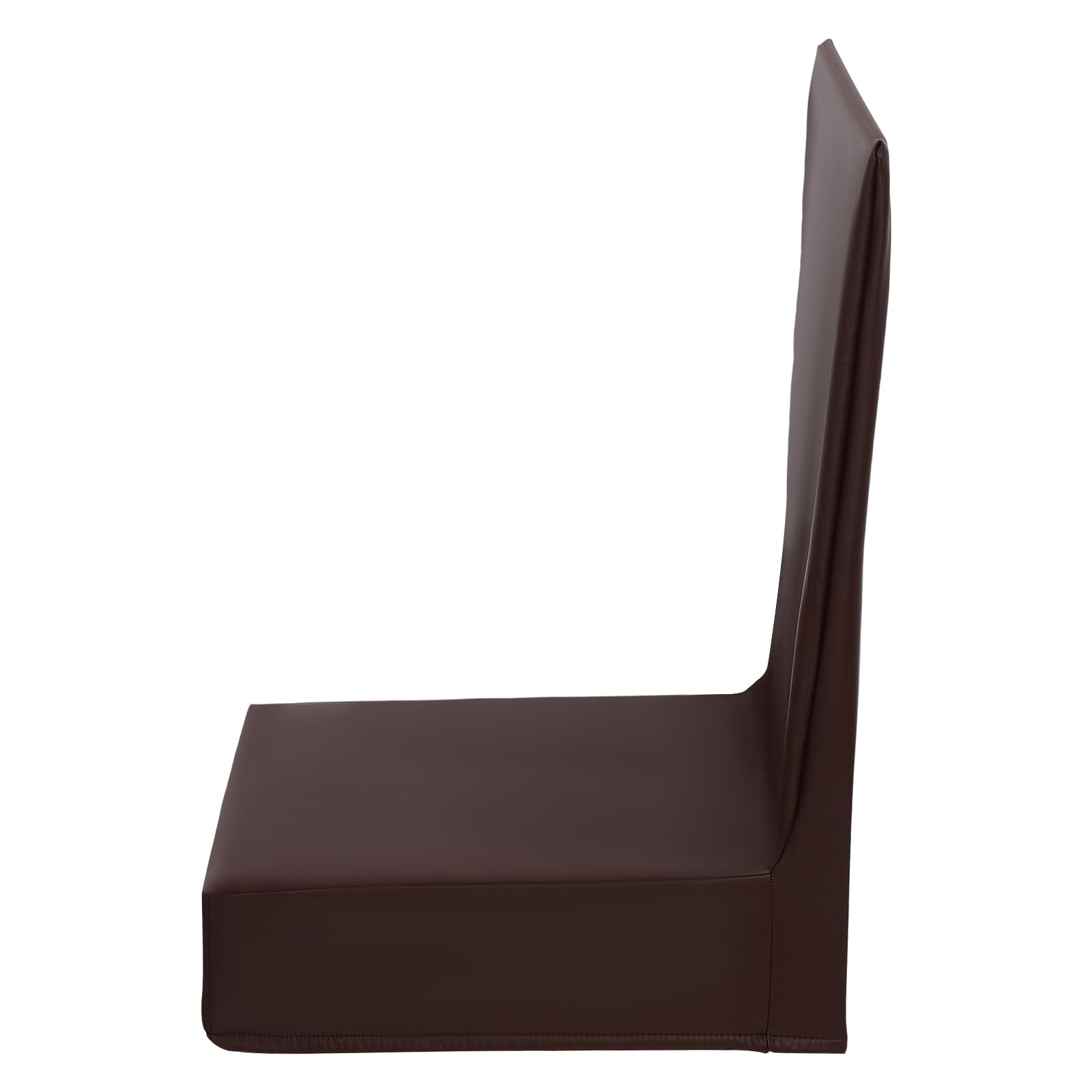 Juego de 6 fundas de silla de poliuretano, color café, elásticas, impermeables, para apartamentos, restaurantes, hoteles, bibliotecas, cafeterías, fáciles de limpiar