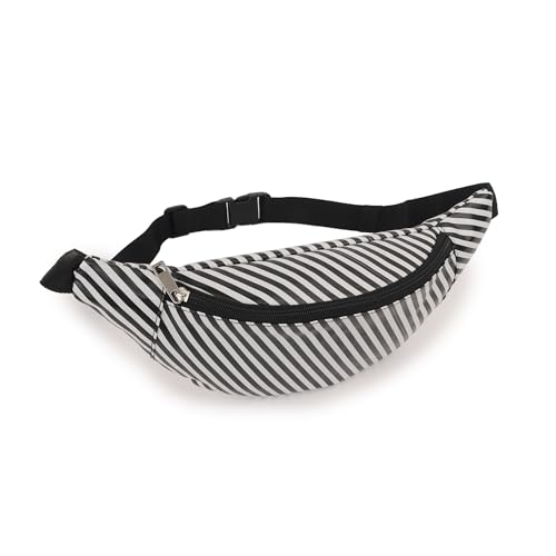 Image of Waist Bag for Man Woman - Anti Theft, Waterproof Zippers and Back Pocket - Large Travel Waist Pouch, Fanny Pack, Belt & Hip Bag for Men, Women for Hiking, Passport, Gym (Black) (Malti)