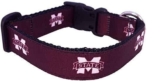 Collier pour chien Collegiate Mississippi State Bulldogs réglable taille M