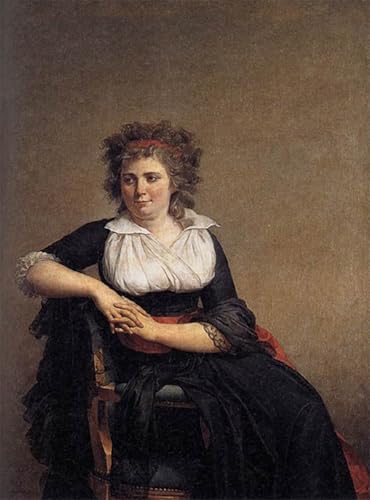 Lienzo decorativo para pared con retrato clásico de Jacques-Louis David 60x90cm