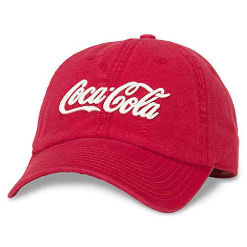 AMERICAN NEEDLE Coca Cola Adjustable Baseball Hat Classic Coke Cap OSFA New