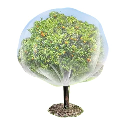 Red grande para árboles frutales | Cubierta para plantas con cordón - Red de árbol a prueba de animales con cordón y cremallera para paisajismo, granja, al aire libre, invernadero, jardín