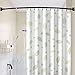 Curved Shower Curtain Rod, TOPROD Black Round Shower Curtain Rod 48-72 Inches Adjustable, Rounded Bowed Stainless Steel Shower Rods for Bathroom, Bathtub, Stall, More Shower Space, Need to Drill