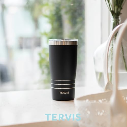 Tervis Traveler Powder Coated Stainless Steel Triple Walled Insulated Tumbler Travel Cup Keeps Drinks Cold & Hot, 20oz, Onyx Shadow - image 6