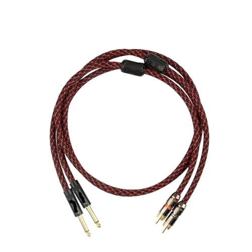 Cable RCA Estéreo Sin Interferencias Conector 6,5mm Audio Auxiliar 3m 2