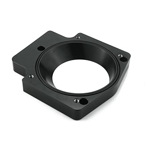 Heinmo 102Mm 92Mm Throttle Body + Adapter Plate Gasket For Gm Gen Iii Ls1 Ls2 Ls3 Ls6 7 Lsx Silver Black Throttle Body Injection Kits #TOP2