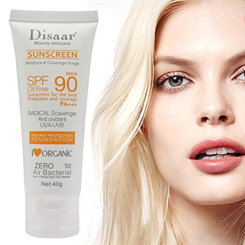 Barabum Facial Sunscreen Lotion Cream Beauty Skin Care SPF 90 Oil Free Radical Scavenger Anti Oxidant UVA/UVB 40g Britening Anti Sun Day Cream