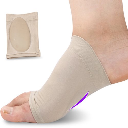 Baost 1Pair Gel Arch Support Cushion Pad Plantar Fasciitis Pain Relief Foot Sleeve Sock Compression Braces Sleeves Shoe Cushions Insoles Forefoot Pads For Women Men Random #TOP1