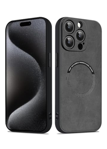 Coque iPhone 15 Pro gris en TPU idéale pour le bureau et les déplacements