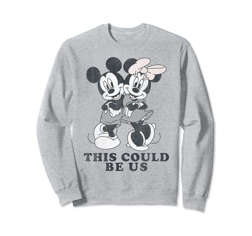 Sweat-shirt Mickey & Minnie imprimé This Could Be Us en coton et molleton doux