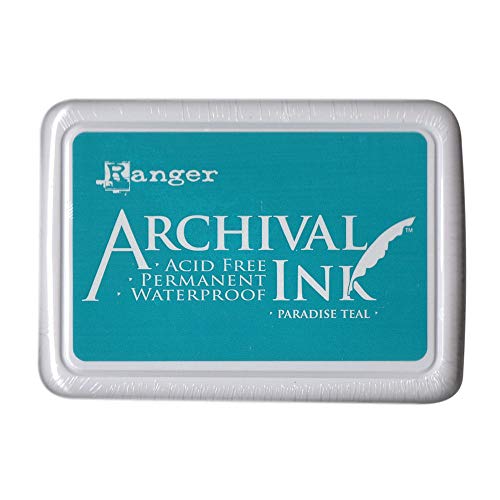 Ranger AIP52500 Archival Ink Pad #0-Paradise Teal, Paradise Teal by Ranger - Image 2