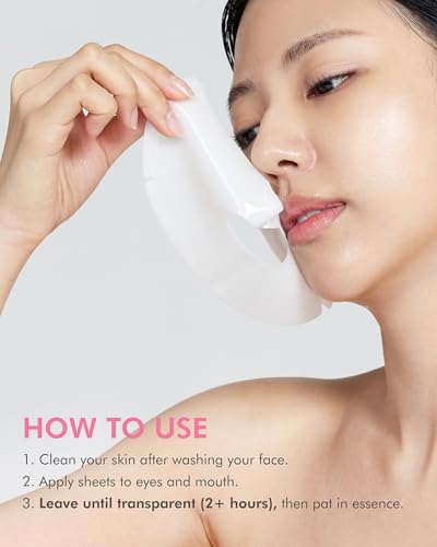 DERMAL Collagen Hydrogel Melting Mask (4 Pack) - Korean Overnight Face Mask for Glassy Skin & Pore Care - Deep Hydration Jelly Gel Sheet with 300Da Low Molecular Collagen - K-Skincare Ritual