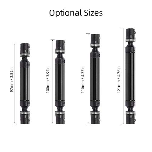 KKmoon Eixo da movimentação do metal de 121mm para Axial SCX10 Wraith Caminhão do rastreador do carr