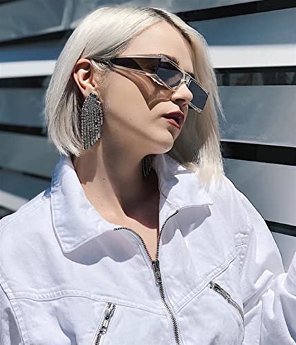 XINXIN Punk Retro Small Square Street Shot Sunglasses, Outdoor Holiday Party Glasses for Men and Women (Color : F, Size : Medium)2