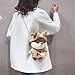 NIBESSER Sac à Bandoulière Fille Shiba Inu avec Chaîne et Motif Cartoon Mignon, Sac à Main en Peluche Parfait pour Shopping Ranger Le Téléphone Portable Miroir Levre Rouge(Marron)