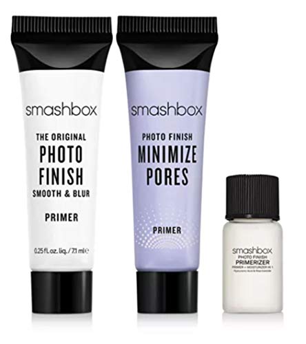 Smashbox Studio Stash: Primer 3-pc Travel Set: Photo Finish Primer, Blur Primer and Minimize Pores Primer