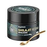 Shilajit Integratore Resina Purificata (50g), 800mg, 88% Acido Fulvico, 3,4% Acido Umico, Shilajit Himalaya Complex Vegano con Ashwagandha, Curcuma e Musli, 1 Spatola al Giorno (62 Dosi), Senza OGM