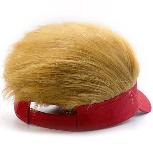 Donald-Trump-2024-Hat-with-HairTrump-45-47-Make-America-Great-Again-Wig-Hat-Embroidered-Ultra-Adjustable-MAGA-Baseball-Cap