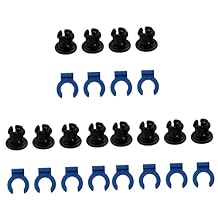 3 Sets Bowden Tube Claw Buckle Lathe Machine Reamer Hotend Extruder Clamp 3D Printer Part Printer Radiator Clamp Printer Locking Clips Bowden Tube Clamps Jaws Plastic to Rotate Nut