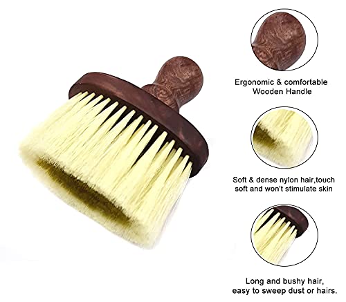Image of Wooden Long Handle Soft Bristle Multipurpose Dusting Cleaning Brush for Sofa, Clothes, Blanket, Curtains, Home, and Household Cleaner Brushes (M2)