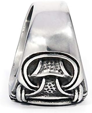 BAVIPOWER Viking Compass Vegvisir Ouroboros Norse Ring Stainless Steel Asatru Pagan Jewelry for Men Women - Image 3