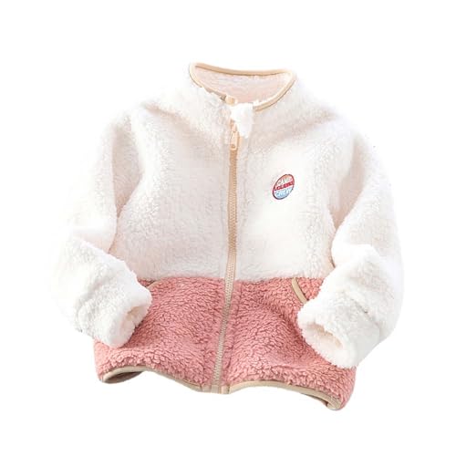 Kids Girls' 𝐏olar Sherp𝐚 Fleece Full-Zip Jacket Boys Fall Lightweight Jacket Winter Warm Coat Puffy Jacket for Girls