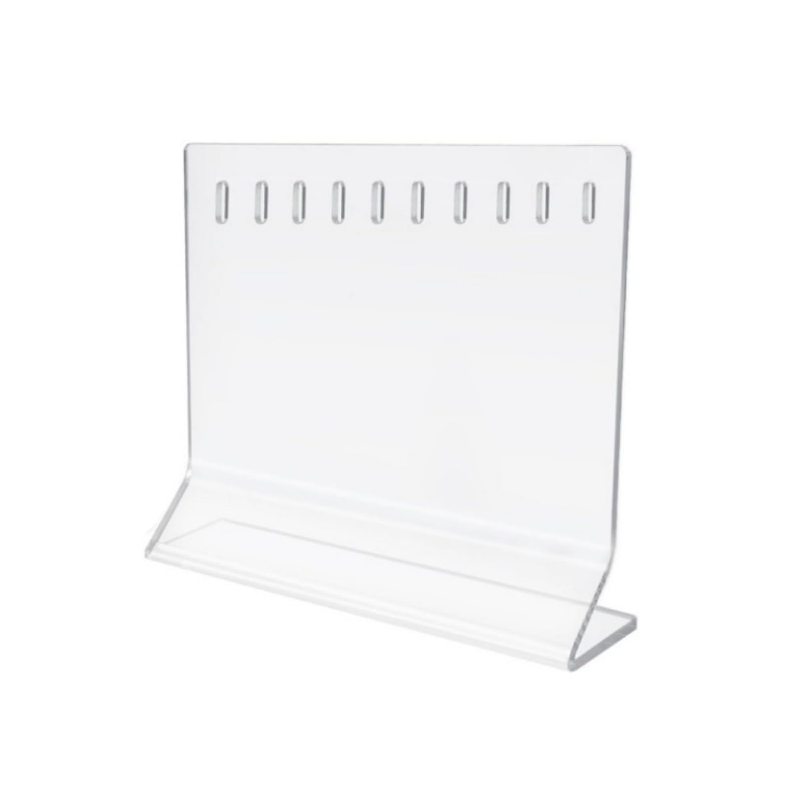 Hsioluted Sturdy 10 Slot Angling Baits Rack Made From Fine Acrylic Clear Fishing Baits Holder for Optimal Visibility Acrylic Fishing Accessory