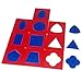 Gudong Montessori Professional Quality Metal Insets Set/10 Baby Early Childhood Education Preschool Geometrical Shapes Learning Toys Blue