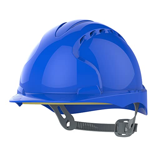 JSP Casco EVO 2 Visera Media con ventilación y Ajuste deslizable Azul (AJF030-000-500)