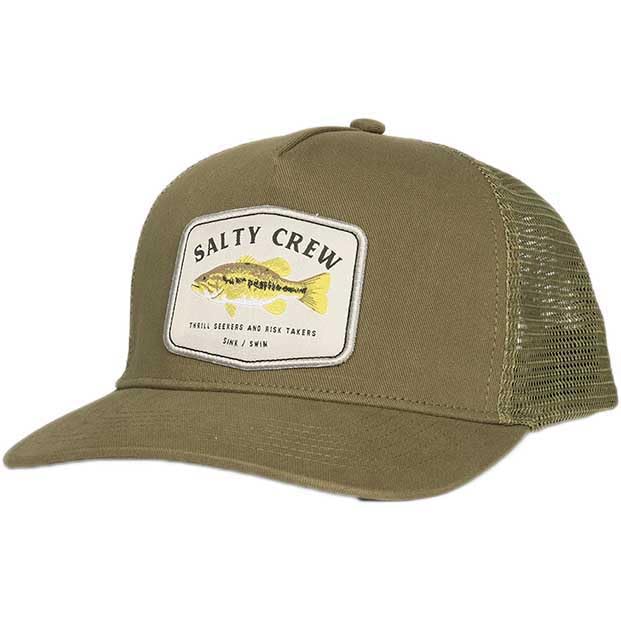 Image of Salty Crew BigMouth Trucker Hat - Oil Green