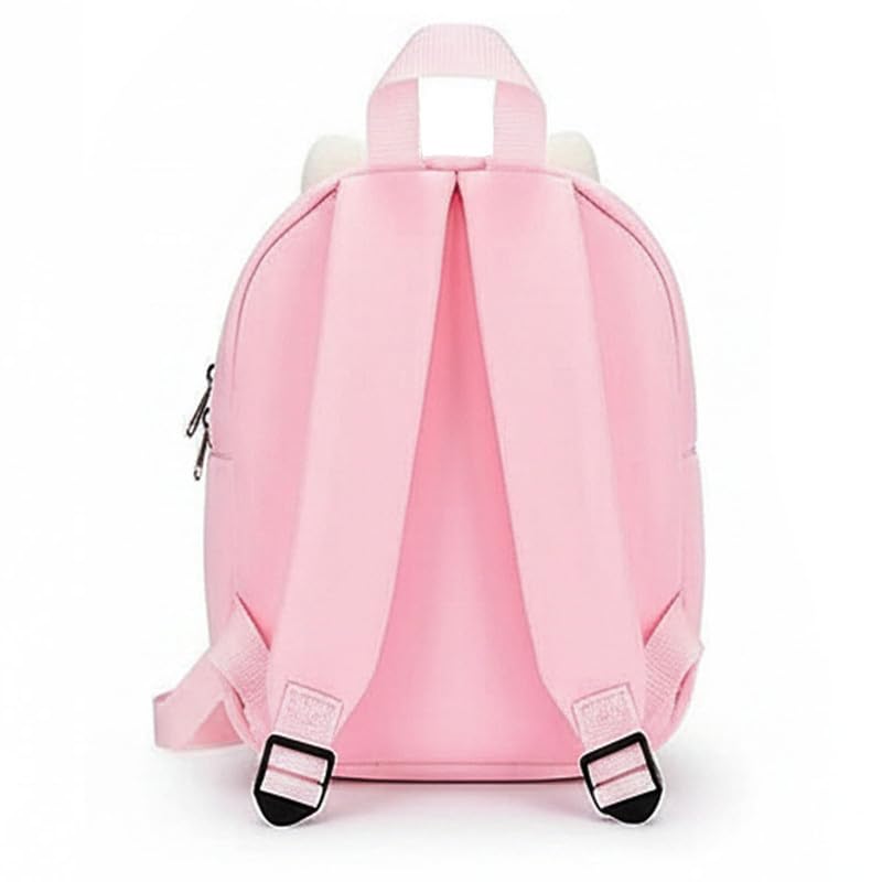 Image of Frantic Cute Backpack for Nursery Children Soft Plush Velvet Cartoon Animal Plush Preschool Mini Travel Bags for Baby Girl & Baby Boy Ideal for Girls, Boys & Toddlers, 2-5 Years