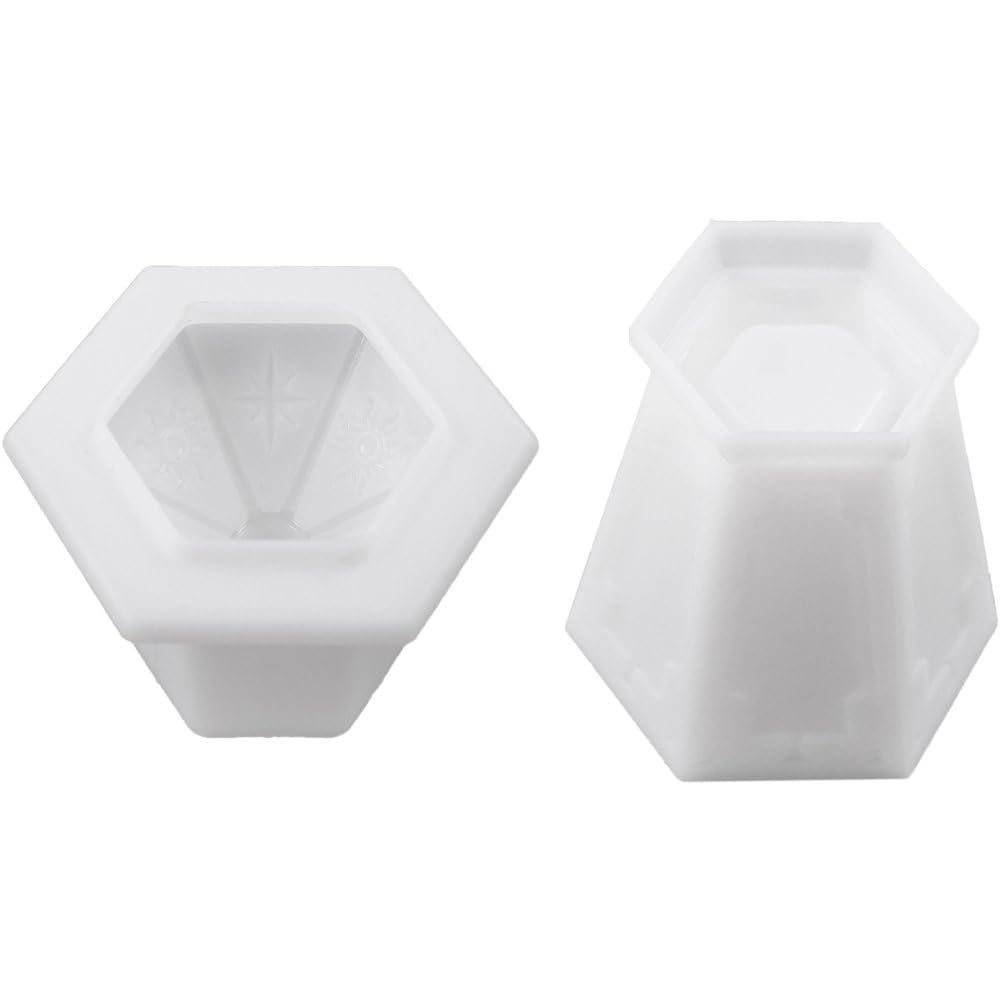 Sslvya Hexagonal Jar Resin Molds, Jar Silicone Molds with Lid for Epoxy Resin Casting, Storage Jar Mold Diy Jewelry Box, Candle Jars, Resin Craft