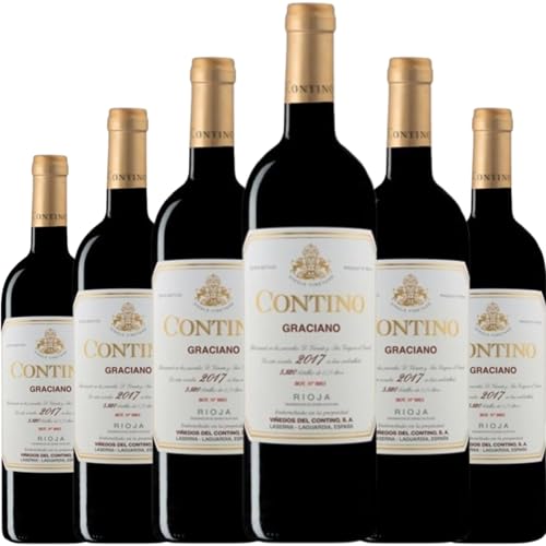 Contino Graciano, vino tinto con crianza que resalta la intensidad varietal, frescura y elegancia del Graciano en una expresión única del viñedo riojano| 6 botellas