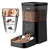 Automatic Cat Feeders with Camera: HD Video Pet Feeder with Voice Recorder& Motion Detection- 2.4G WiFi Smart App Control Auto Feeder- Easy to Clean with Desiccant Bag Keep Food Fresh