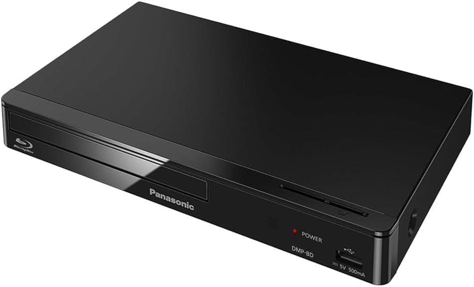 Lettore Blu-ray senza regioni, compatibile con lettori Blu-ray Panasonic DMPBD e DVD, senza regioni, senza zone, bundle con HDMI da 1,8 m