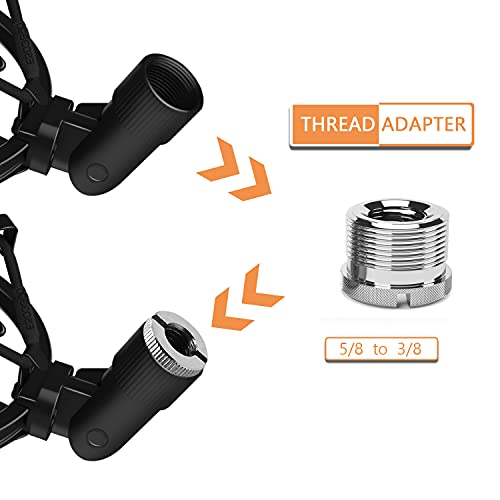 Boseen Microphone Shock Mount Mic Holder, Anti-Vibration Suspension Shock Mount Mic Holder Clip For 43Mm-47Mm Diameter Condenser Microphone #TOP2